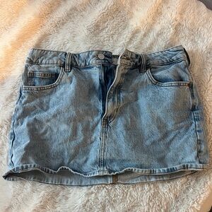 PacSun Light Blue Denim Mini Skirt